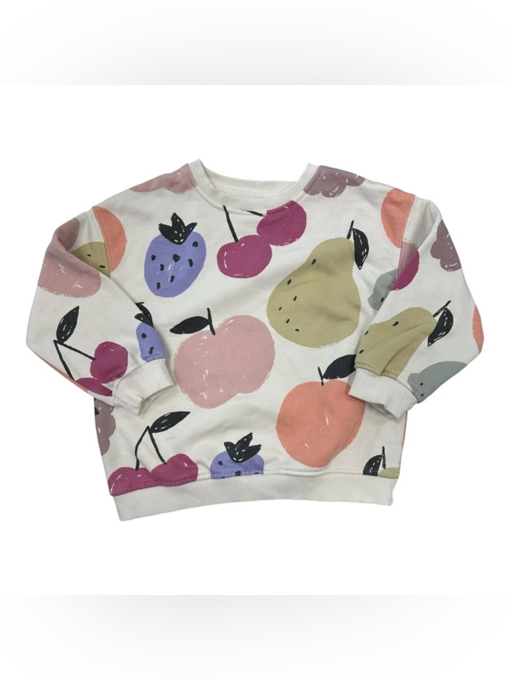 Zara Kids Oversized Sweatshirt Colorful Fruits - 2 Years